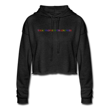 Load image into Gallery viewer, Women's Cropped Hoodie - deep heather