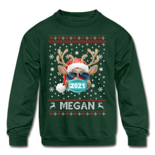 Load image into Gallery viewer, Kids' Crewneck Sweatshirt - forest green