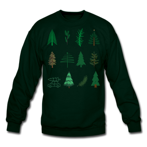 trees christmas - forest green