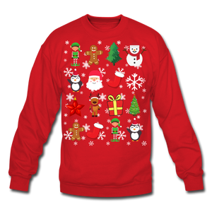Crewneck Sweatshirt christmas pattern - red
