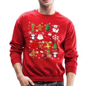 Crewneck Sweatshirt christmas pattern - red