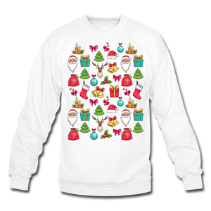 Crewneck Sweatshirt Christmas pattern - white