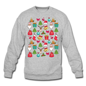 Crewneck Sweatshirt Christmas pattern - heather gray