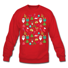 Load image into Gallery viewer, Crewneck Sweatshirt Christmas pattern - red
