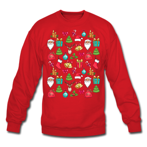 Crewneck Sweatshirt Christmas pattern - red
