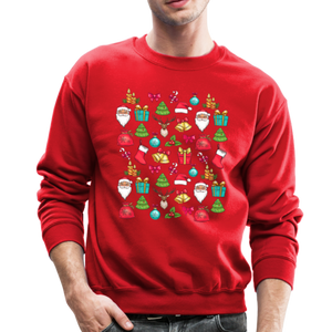 Crewneck Sweatshirt Christmas pattern - red