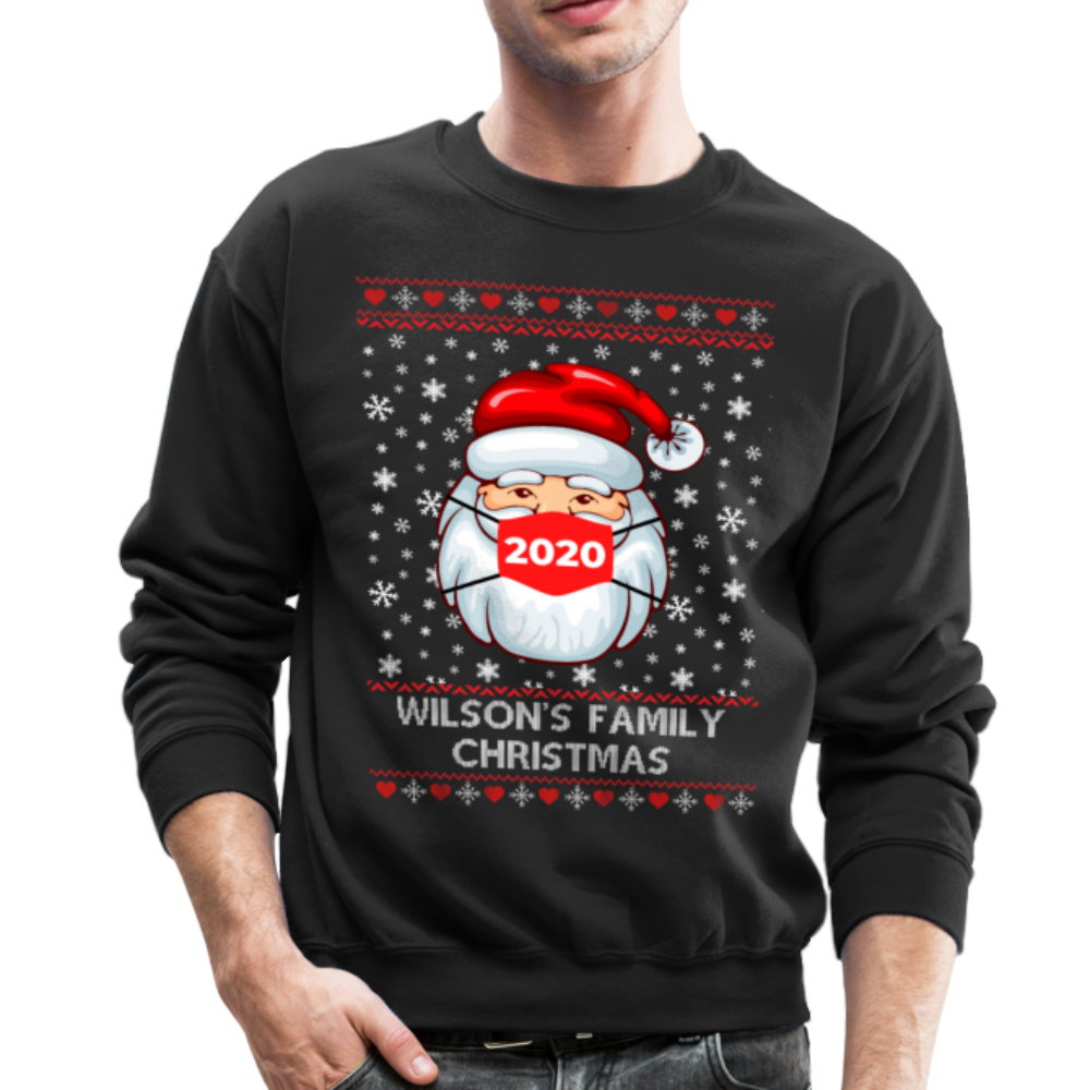 Crewneck Sweatshirt christmas pattern - black