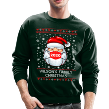 Load image into Gallery viewer, Crewneck Sweatshirt christmas pattern - forest green
