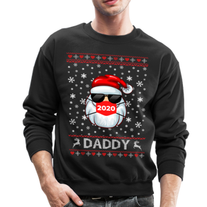 Crewneck Sweatshirt christmas pattern DADDY - black