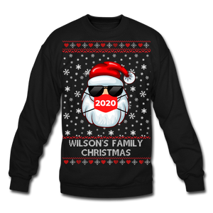 Crewneck Sweatshirt christmas pattern - black