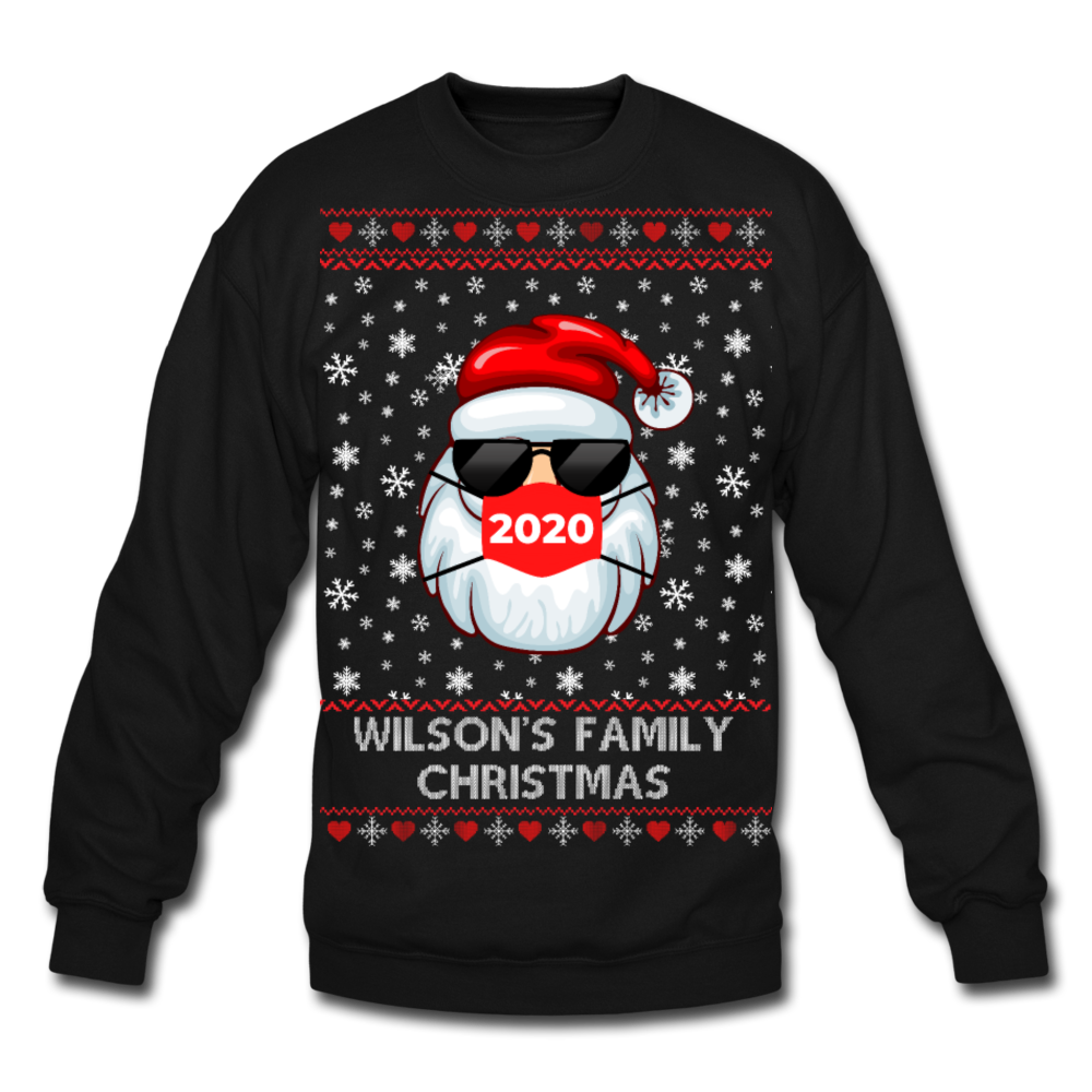 Crewneck Sweatshirt christmas pattern - black