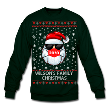 Load image into Gallery viewer, Crewneck Sweatshirt christmas pattern - forest green
