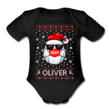 Load image into Gallery viewer, Organic Short Sleeve Baby Bodysuit - black
